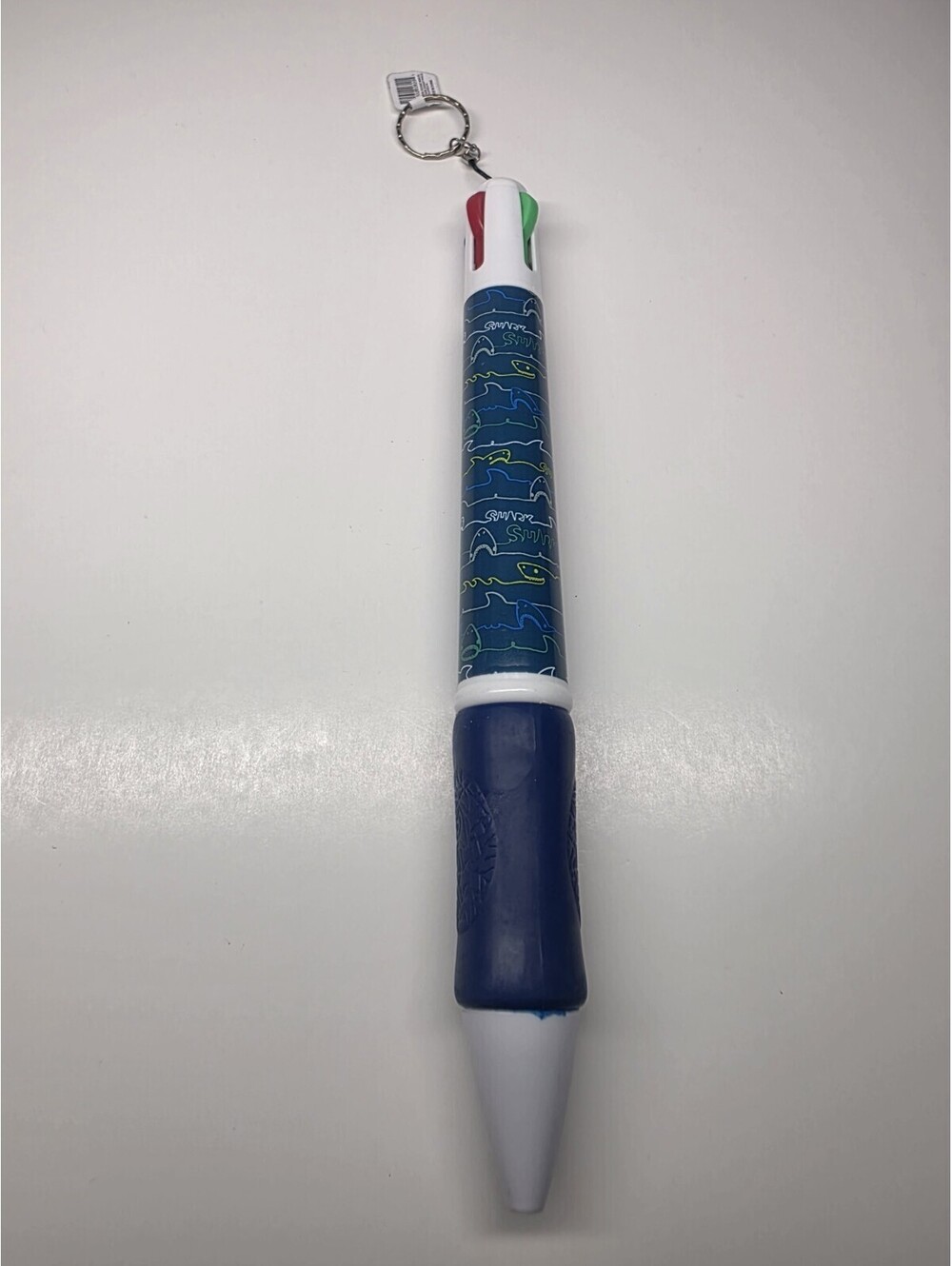 Sharks Multi color Retractable pen stocking stuffer birthday Jumbo 10"